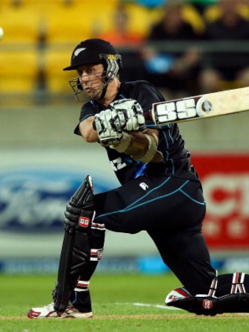 Luke Ronchi made an entertaining 51 not out.  (Photo by Hagen Hopkins/Getty Images)