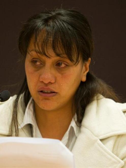 Macsyna King giving evidence at the Coroner's Inquiry into the deaths of Chris and Cru Kahui,...