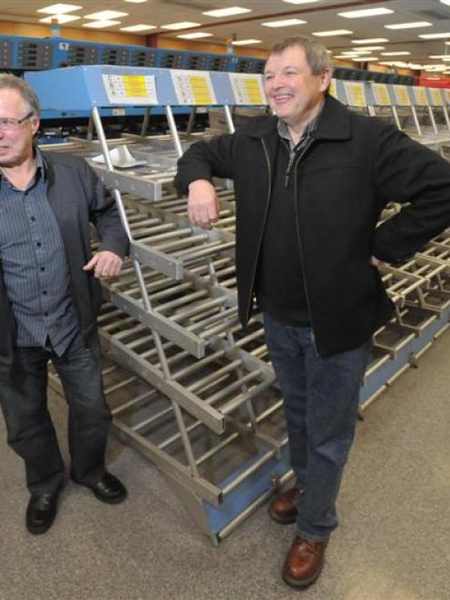 Mail sorters Max Larkins (left) and David Feather were two of more than 70 past and present staff...