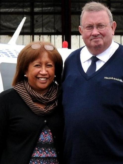 Mainland Air's Shirley and Phil Kean. Photo by ODT.