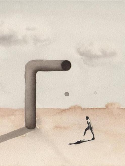 Man and Pipe (2008) by Peter Hartigan.