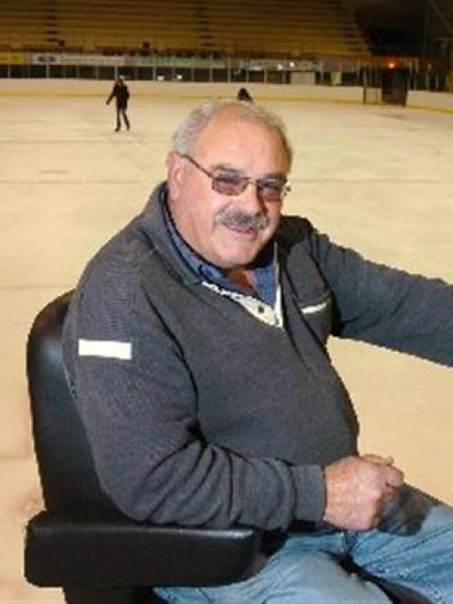 Manager Neil Gamble at the Dunedin Ice Stadium yesterday.