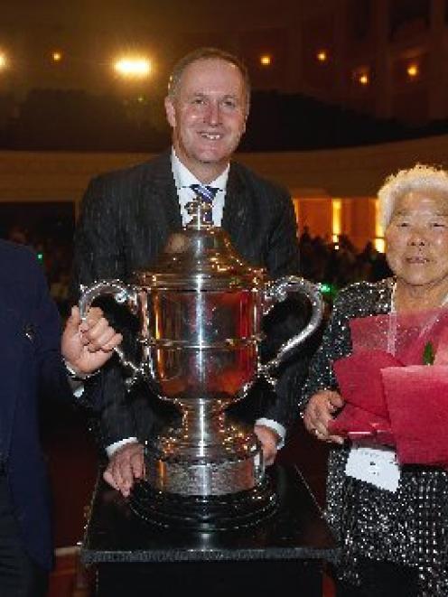 Mangere growers Joe and Fay Gock  were presented with Horticulture New Zealand's Bledisloe Cup ...