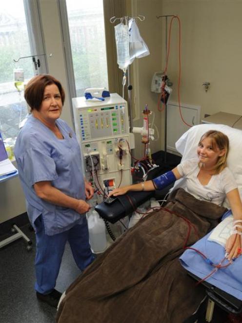 Marie McDonald with 22-year-old kidney transplant recipient Claire Johnson, of Invercargill....