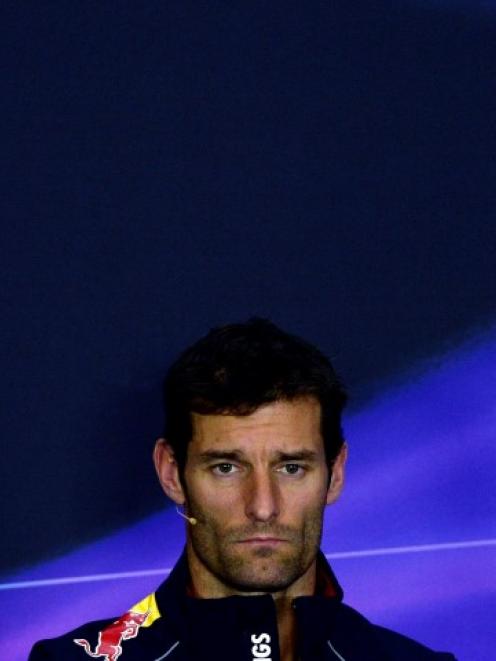Mark Webber. Photo Reuters