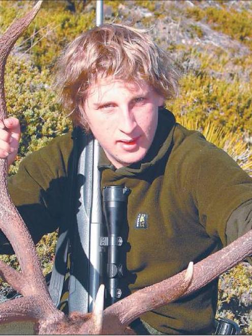 Marksman: Timaru’s Ian Irvine with a red stag he shot in April from a range of 550m. The 18-year...