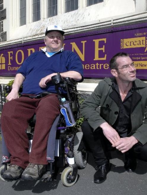 Marty Rowlands (left) says the support offered by the Fortune Theatre, whose general manager...