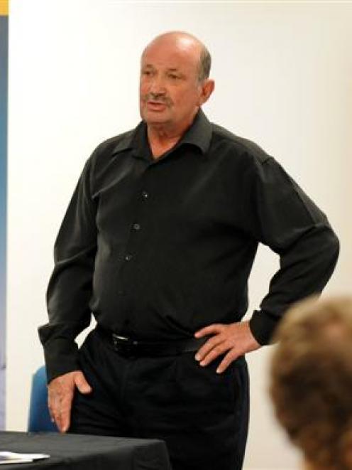 Masterlink South Island manager Roger Herd talks about plumbing apprenticeships during an Otago...