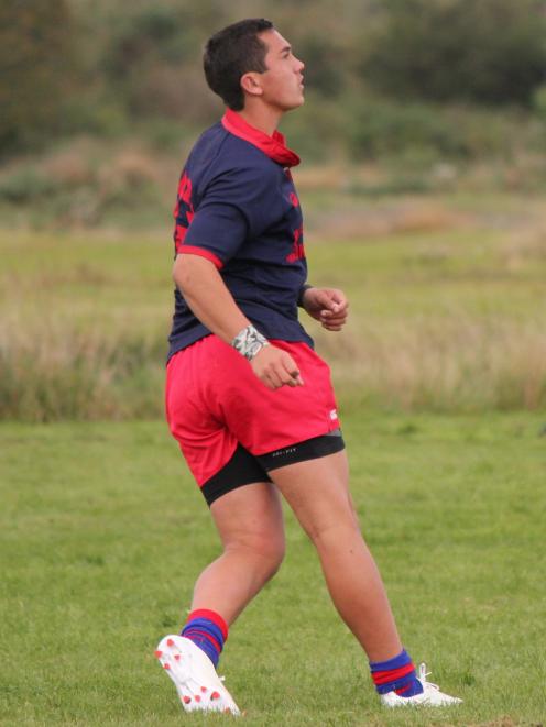 Matt Whaanga watches another conversion go over during Saturday's match. Supplied photo