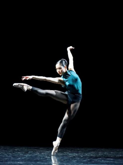 Mayu Tanigaito performs in In the Middle Somewhat Elevated. PHOTO: BILL COOPER