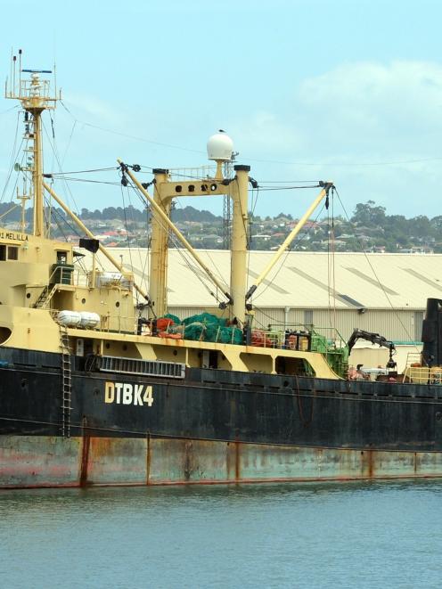 Melilla 201 at the Birch St wharf. Photo by Stephen Jaquiery