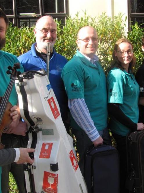 Members of the Christchurch Symphony Orchestra who visited Wakatipu High School on Friday were ...