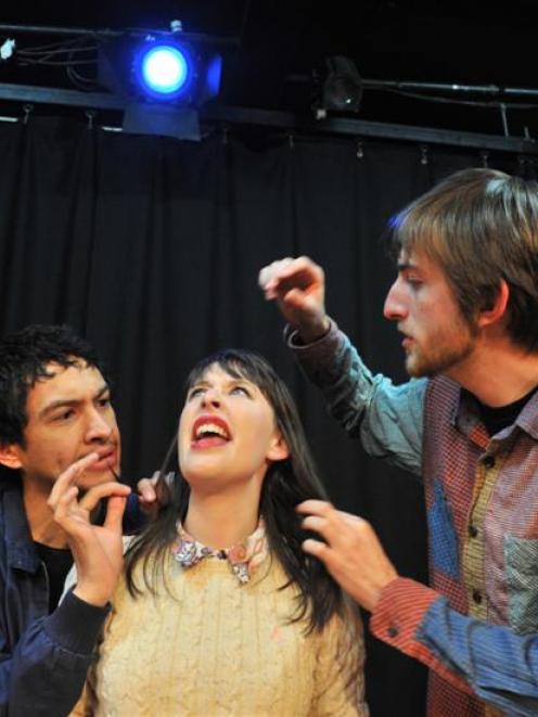 Members of the Dunedin comedy group Improsaurus (from left) Trubie-Dylan Smith (24), Dianne...