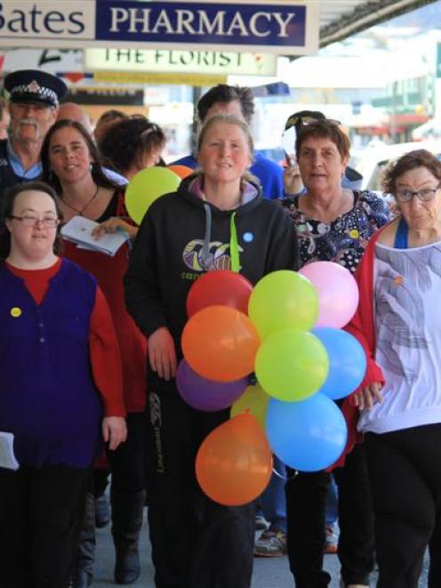 Members of the Link Centre and the community, from left, Senior Constable Tom Taylor, Lisa...