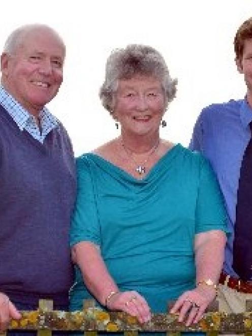 Members of the Neill family, from left, Sam (65), Christine (64) and Kevin (31), who are all...