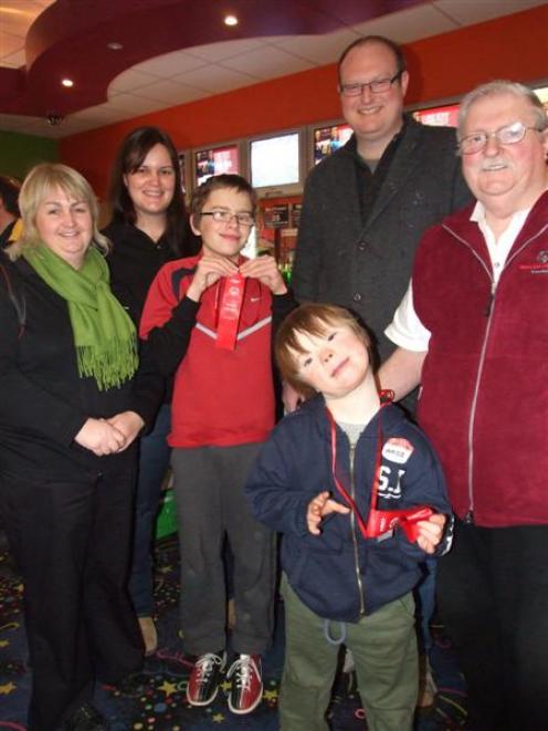 Members of the winning Queenstown team from Saturday's Special Olympics Queenstown Lakes tenpin...