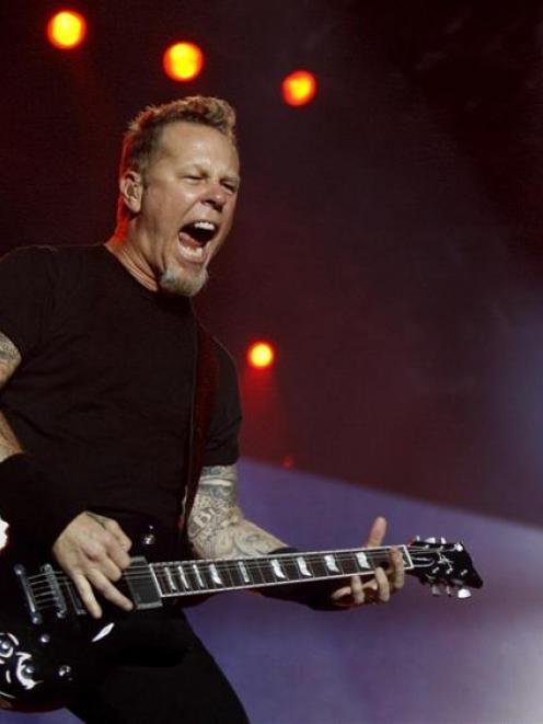 Metallica lead vocalist James Hetfield.