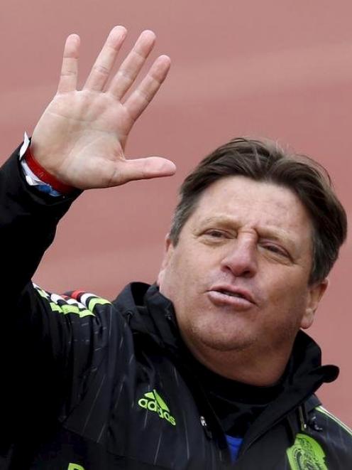Mexican coach Miguel Herrera. Photo by Reuters.