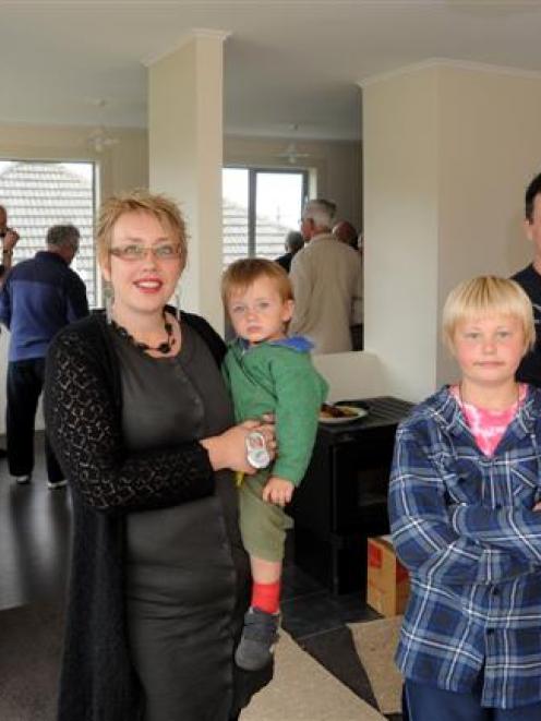 Michelle and Paul Mielnik with their children Roman (19 months), Hunter (12) and Levi (33 months)...