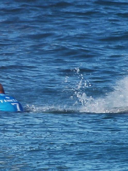 Mick Fanning is attacked by a shark earlier this week.