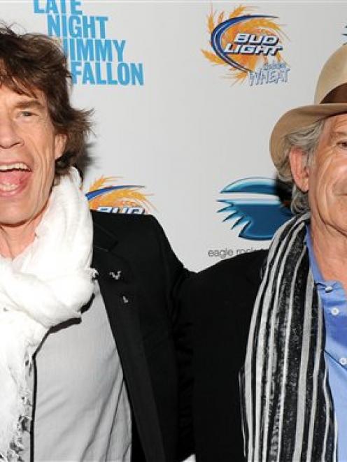 Mick Jagger, left, Keith Richards of The Rolling Stones are shown in this May 2010 file photo. ...