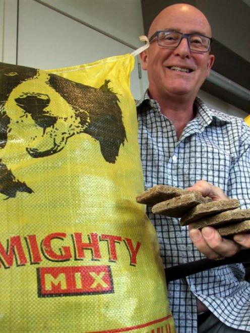 Mighty Mix general manager John Walker is enjoying running a dog food products business from...