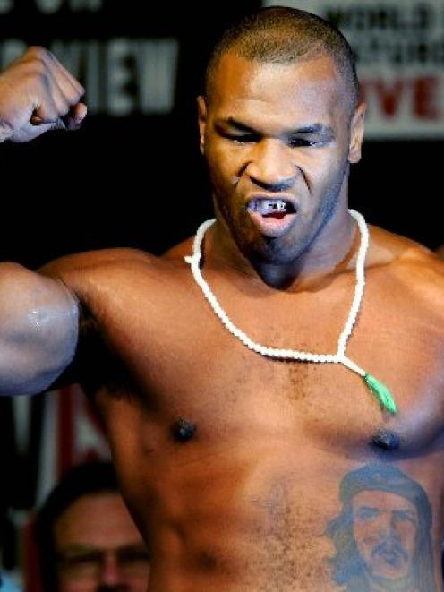 Mike Tyson, pictured here in 2002. Photo by Reuters.