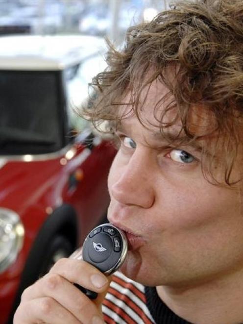 University of Otago student Nathan Sharp won a $30,000 Mini One after beating 19 other...