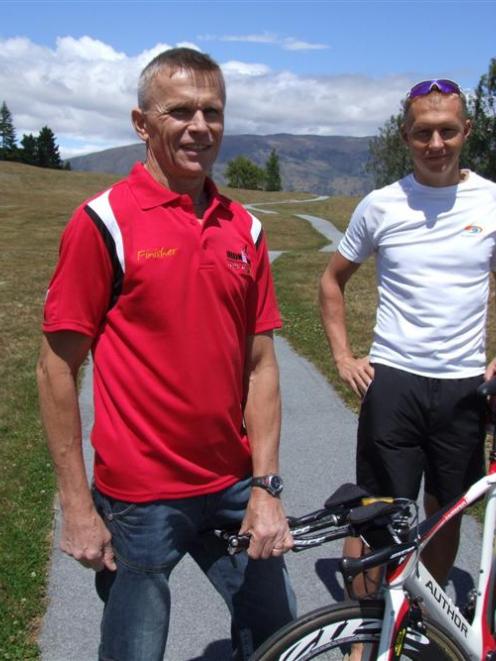 Miroslav Vrastil (left) with his Czech Republic compatriot and former rowing colleague Petr...
