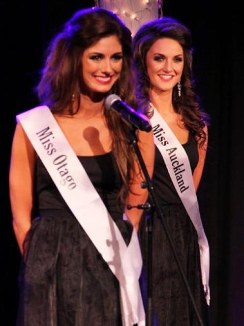 Miss Otago, Monique Cooley, at the Miss Universe NZ pageant in Wellington. Photo by Haley Christy...