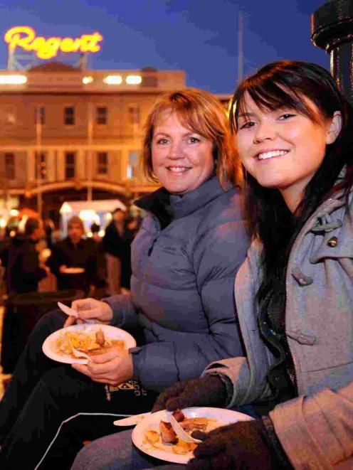 Mother and daughter Heather Brown (left) and Claire Newton shared a midwinter breakfast in the...