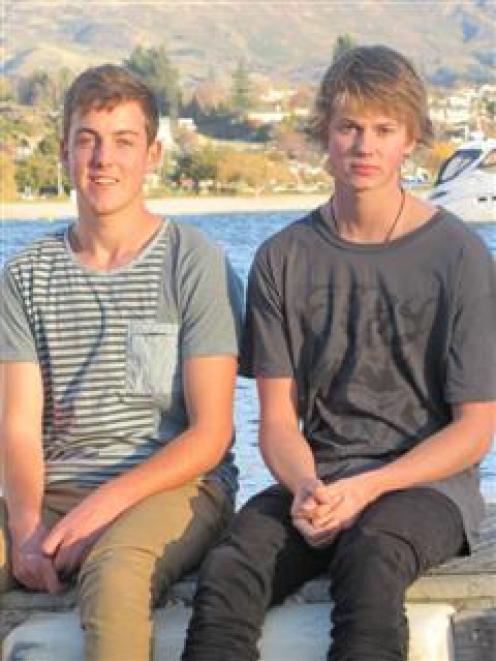 Mount Aspiring College pupil Finlay Woods (right), of Wanaka, was second in the New Zealand...