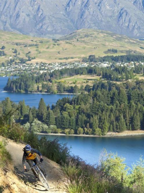 Mountain bikers  will see  more of these views following Skyline Queenstown's decision, after a...