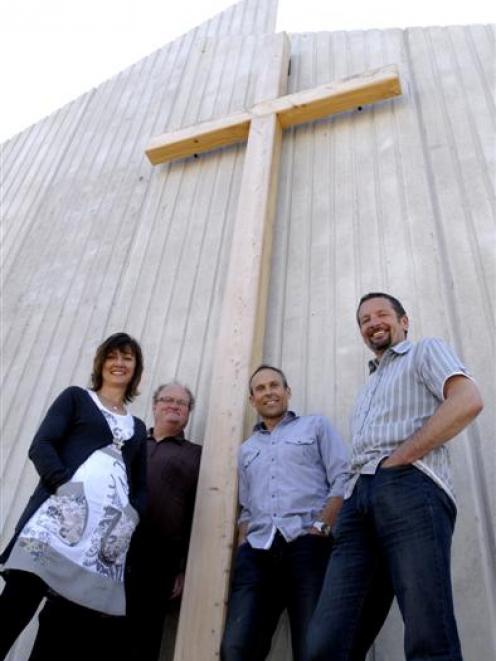 Musselburgh Baptist Church members (from left) Maria Kemp, Bill Graham, Geoff Kemp and Mike Tonks...
