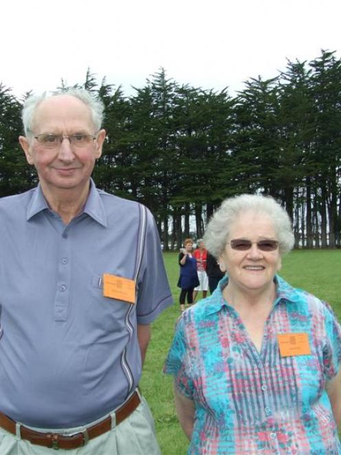 Nan Steel (72), a descendant of Margaret Blair, travelled from Scotland to attended the McLay...