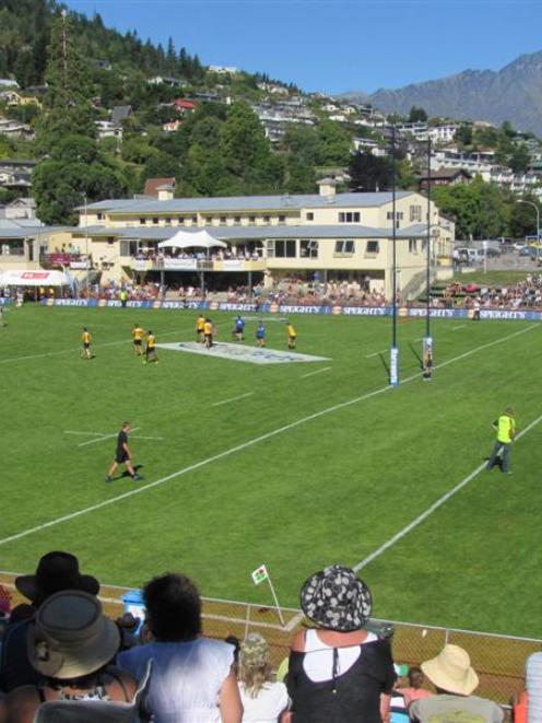Nearly 5000 people converged on Queenstown Recreation Ground for the New Zealand Rugby Sevens...