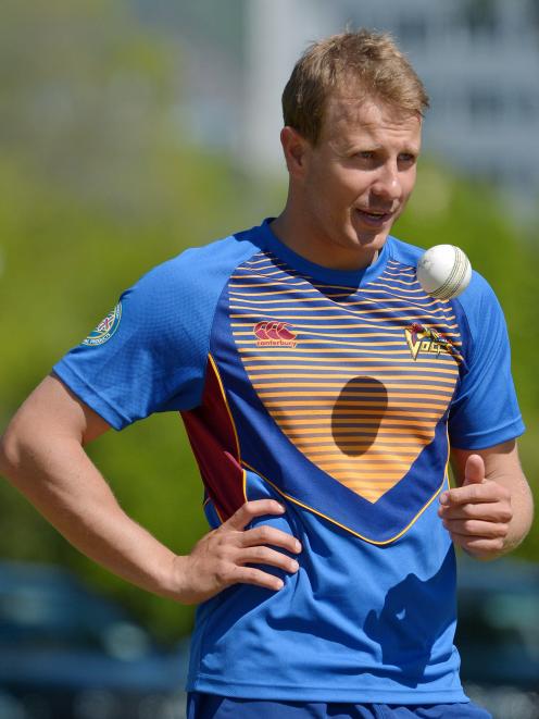 Neil Wagner at an Otago training session shortly before departing for Australia. Photo: Gerard O...