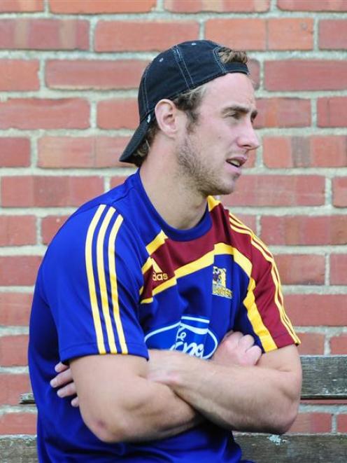 New Highlanders captain Jimmy Cowan at training yesterday. Photo by Craig Baxter.