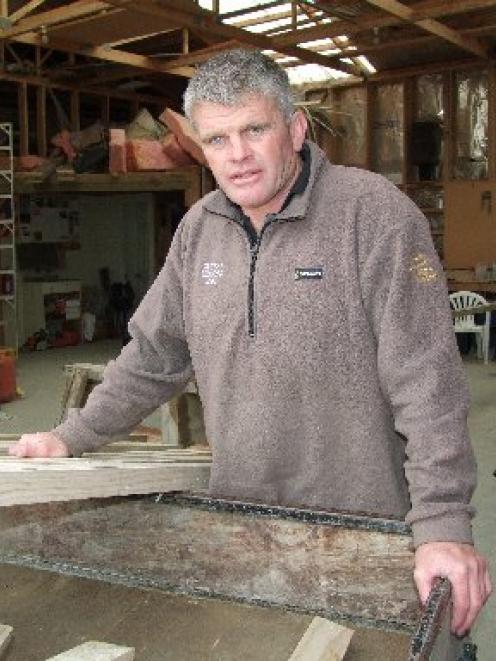 New Otago rugby selector David Latta at his building yard in South Otago yesterday. Photo by...