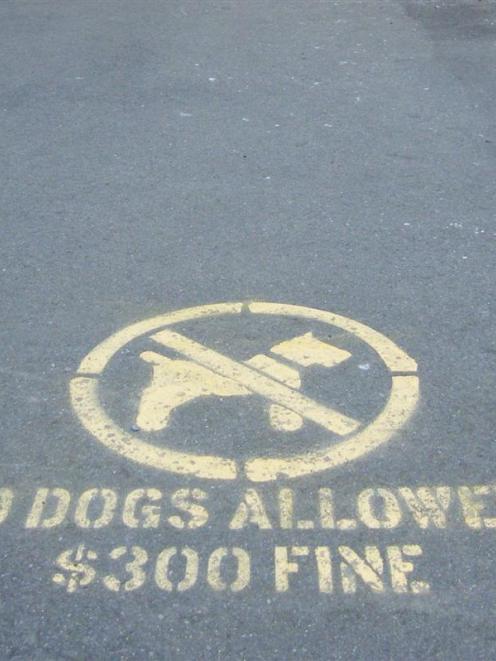 New signs around Oamaru's central business area give a clear message to dog owners. Photo by...