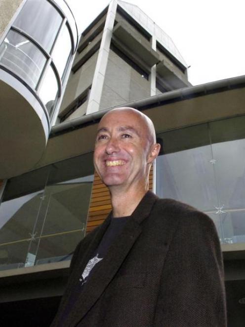New University of Otago dean of indigenous studies Prof Paul Tapsell, outside the waka-shaped Te...
