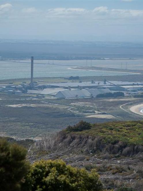 New Zealand Aluminium Smelters' Tiwai Point plant near Bluff.