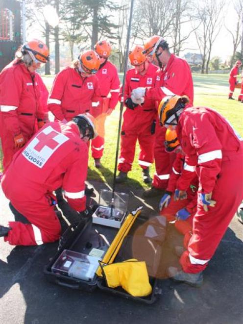 New Zealand Red Cross team members practise their life-saving skills. More volunteers are needed...