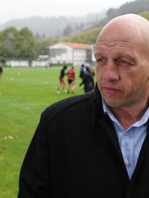New Zealand Rugby Union general manager community and provincial rugby Brent Anderson at a damp...