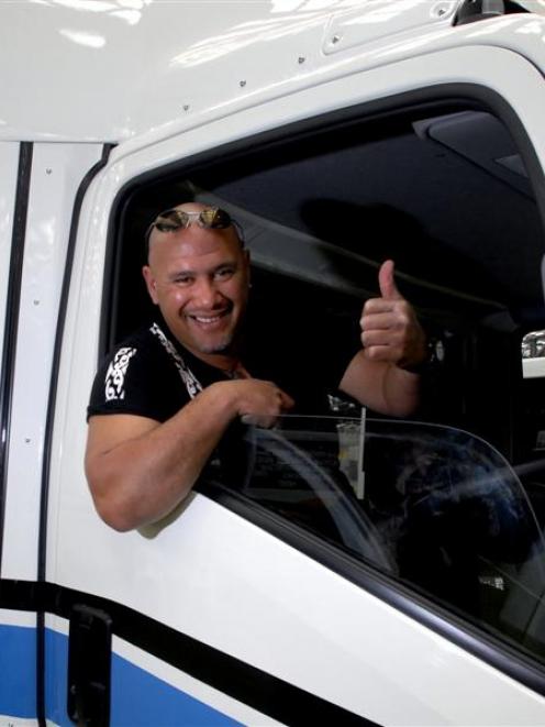 New Zealand's best bus driver, Riki Katene, yesterday. Photo by Gregor Richardson.