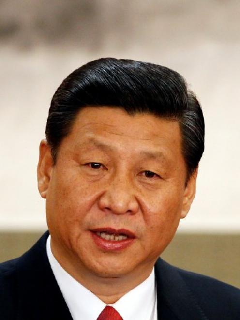Newly elected General Secretary of the Central Committee of the Communist Party of China Xi...