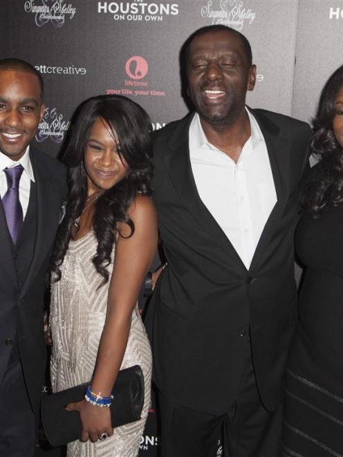 Nick Gordon, Bobbi Kristina Brown, Gary Houston and Patricia Houston attend the opening night of ...
