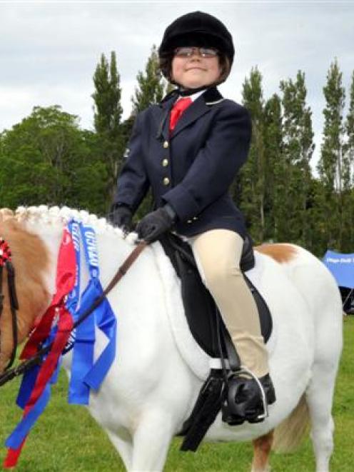 Nicole Reid (7), of Portobello, and her pony Flicker  enjoyed success at the Otago Peninsula...