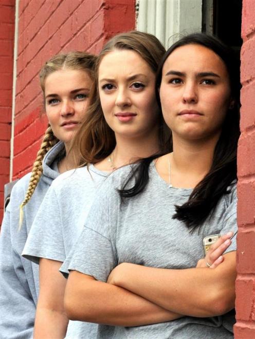 North Dunedin residents (from left) Jamie Constable, Clare Manley and Bailie Elbers are more...