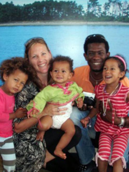 New Zealander Emily Sanson-Rejouis, pictured with her husband Emmanuel Rejouis who along with her...